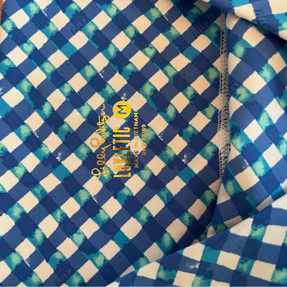 Lilly Pulitzer Blue and White Bike Shorts - Picture 4 of 4